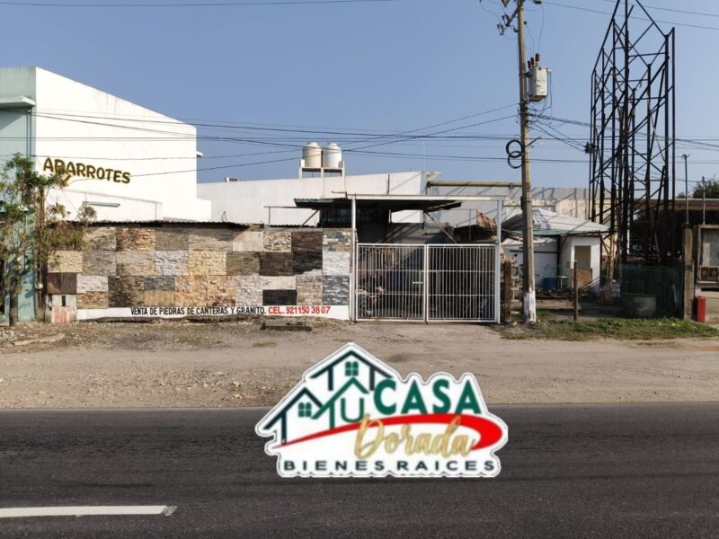 TERRENO EN VENTA CARRETERA LAS MATAS, COSOLEACAQUE, VER.